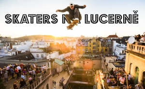 Скейтеры на крыше Луцерны