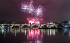 Пражский новогодний салют 2017